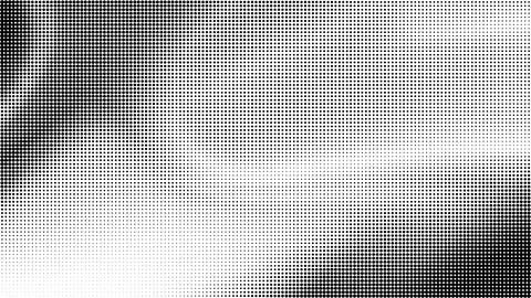 Halftone pixelated gradient. Polka dot pattern with vintage grunge effect. .. Ilustración de archivo