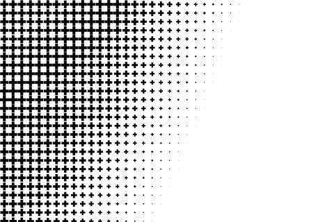 Halftone Plus Symbol Pattern Design Stock Illustration