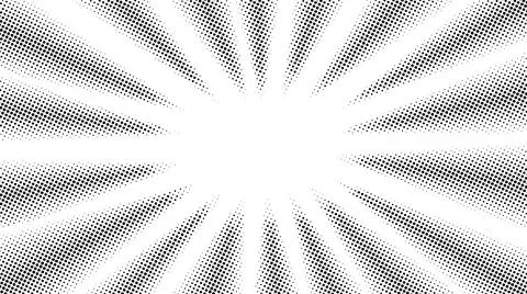 Halftone radial texture. Comic style grain background. Pop art faded textured Illustrazione stock