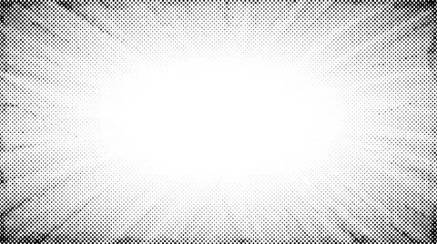 Halftone radial texture. Light comic style grain background. Pop art faded Illustrazione stock