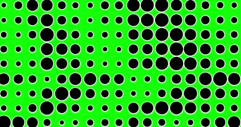 Halftone raster geometric circle abstract background greenbox Stock Footage 252658682