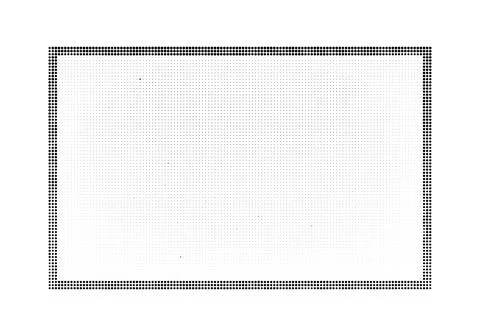 Halftone rectangle dot work. black dots texture on white background. vector.. Stock Illustration