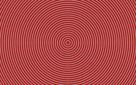 Halftone red and gray background graphic, concentric circles Stock Illustration