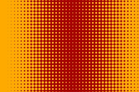 Halftone red banner Stock Illustration
