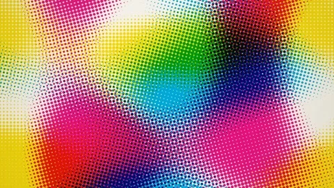 Halftone riso print pattern gradient loop Stock Footage 347664501