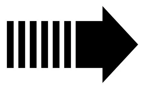 Halftone round dot chevron, Monochrome circular point arrow, Black dotted poi Stock-Illustration