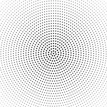 Halftone round dot pattern background - vector graphic design Stock Illustration