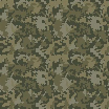 Halftone seamless camouflage texture. Vector Stock Illustration