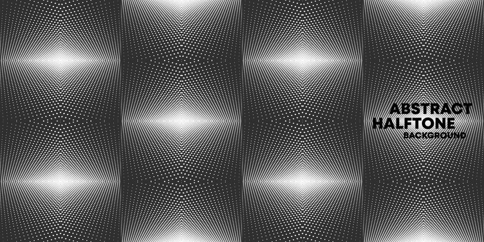 Halftone seamless pattern background template. MInimal vintage vector design Stock Illustration