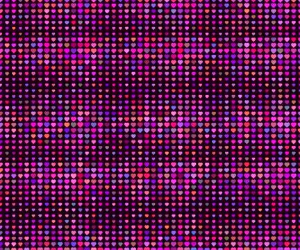 Halftone seamless pattern, dotted backdrop with heart pop art style. St. Vale Stock Illustration