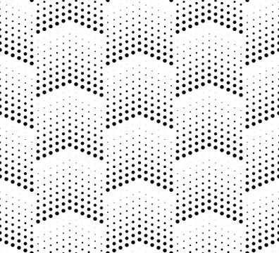 Halftone seamless pattern Illustrazione stock