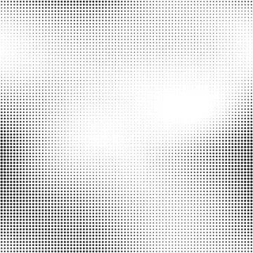 Halftone seamless vector background. Abstract halftone effect with black dots on Illustrazione stock