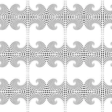 Halftone series of seamless pattern for background texture template wall paper Illustrazione stock