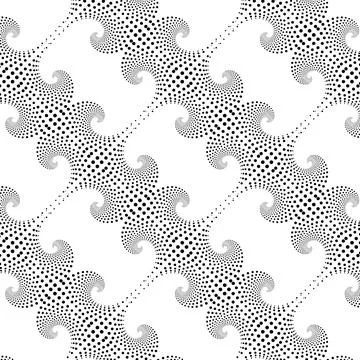 Halftone series of seamless pattern for background texture template wall paper Illustrazione stock