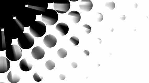 Halftone slanting transition mask with light rays Stock Footage 303055973