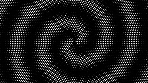 Halftone Spiral Overlay Abstract Animation Stock Footage 335147286