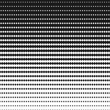 Halftone square black and white pattern. Geometric background with gradient 스톡 일러스트