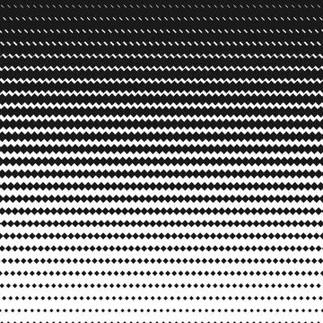 Halftone square black and white pattern. Geometric background with gradient 스톡 일러스트