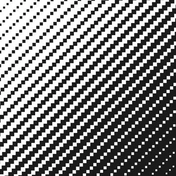 Halftone square black and white pattern. Geometric background with gradient 스톡 일러스트