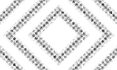 Halftone square border pattern background, dots texture Stock Illustration