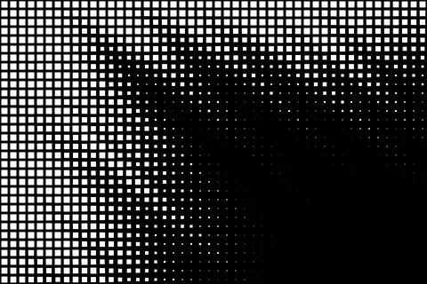 Halftone Squares Gradient Fading to Right イラスト素材