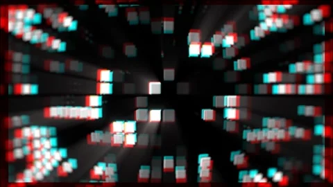 Halftone squares motion background. Cubes tech background Stock Footage 270812518