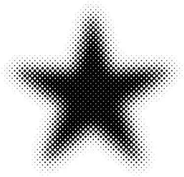 Halftone star Illustration