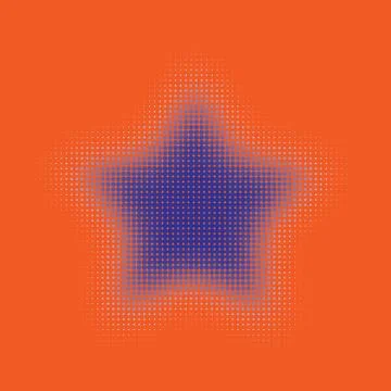 Halftone Star Vector illustration eps 10 Ilustración de archivo