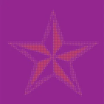 Halftone Star Vector illustration Eps 10 イラスト素材