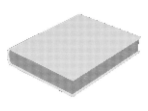 Halftone stipple book or notebook mockup for education and publishing design. Stock-Illustration