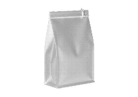 Halftone stipple coffee bag packaging mockup design for branding presentation Stock Illustration