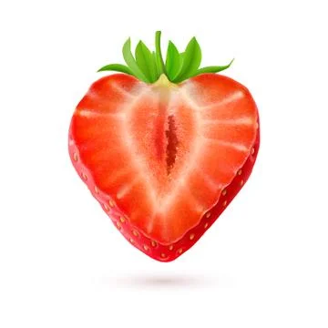 Halftone strawberry illustration Stock Illustration