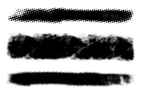 Halftone Stripe Banner Stock Illustration
