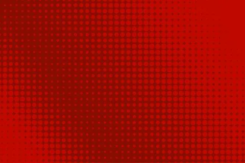 Halftone summer red banner Stock Illustration