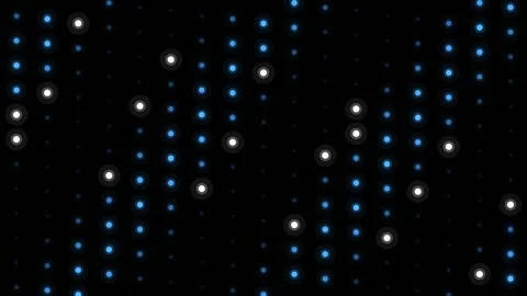 Halftone Tech Background With Glowing Blue And White Dots Stock Footage 342263463