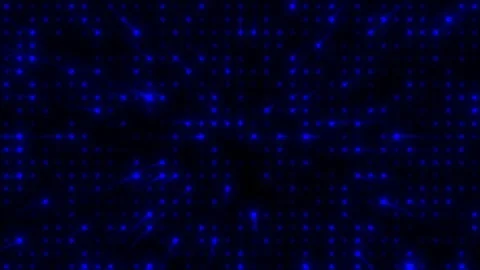 Halftone texture blue dots pattern, background animation with rays of light Stock Footage 278461128