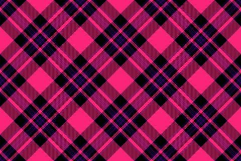 Halftone texture tartan textile, kilt vector seamless background. Quilt che.. Stock Illustration