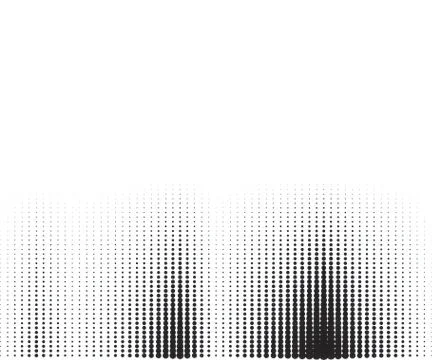 Halftone, transition, monochrome, dotted pattern. Vector illustration. Stock Illustration