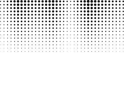 Halftone, transition, monochrome, dotted pattern. Vector illustration. Stock Illustration