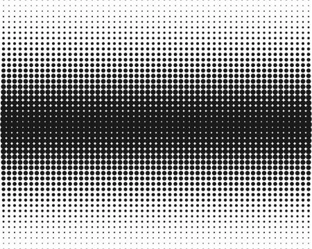 Halftone, transition, monochrome, dotted pattern. Vector illustration. Stockillustratie