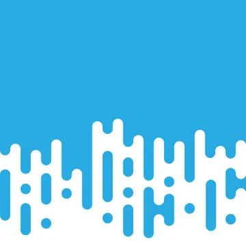 Halftone transition pattern background. Irregular rounded lines. Vector illus Stock Illustration