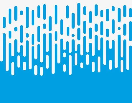 Halftone transition pattern background. Irregular rounded lines. Vector illus Illustrazione stock