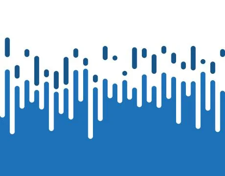 Halftone transition pattern background. Irregular rounded lines. Vector illus Stock Illustration