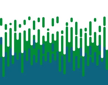 Halftone transition pattern background. Irregular rounded lines. Vector illus Illustrazione stock