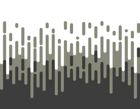 Halftone transition pattern background. Irregular rounded lines. Vector illus Stock Illustration