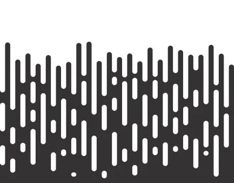 Halftone transition pattern background. Irregular rounded lines. Vector illus Illustrazione stock