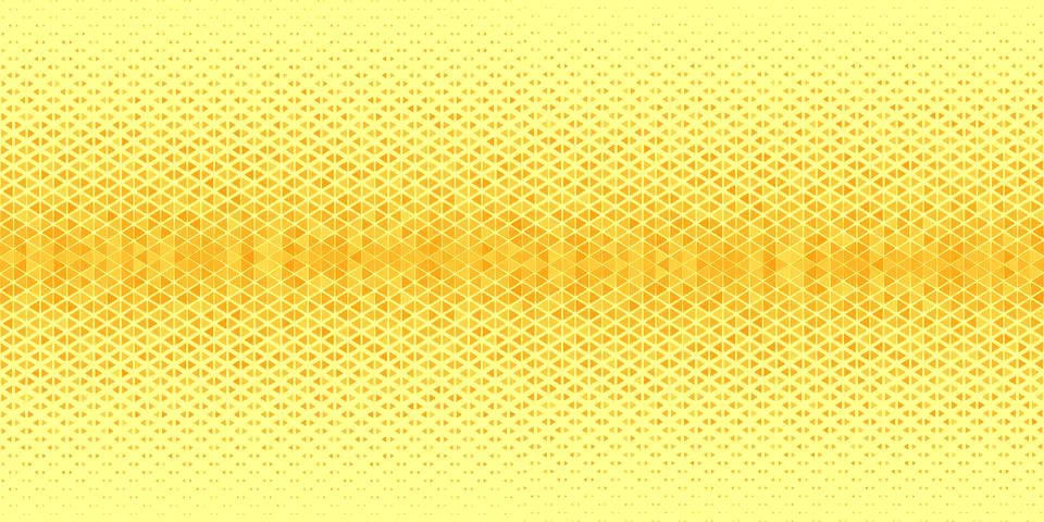 Halftone triangles abstract background. Yellow geometric pattern. Hipster fas 스톡 일러스트