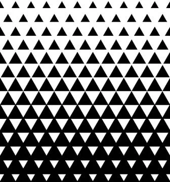 Halftone Triangular Pattern Vector. Abstract Transition Triangular Pattern Stock Illustration