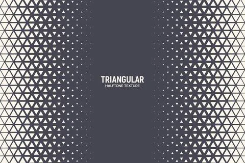 Halftone Triangular Pattern Vector Abstract Geometric Technology Background Stock Illustration