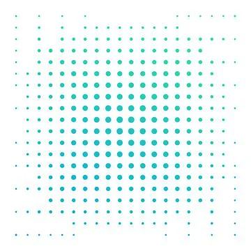 Halftone vector background with green dots on white Stockillustratie